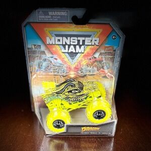 Dragon Overcharged Series 36 Monster Jam Truck Yellow 1/64 Scale Spin Master